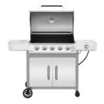Parrilla de Gas Royal Gourmet GE5001S 5 Quemadores Quemador Lateral Plata 59000 BTU 603 Pulgadas Cuadradas Área de Cocci