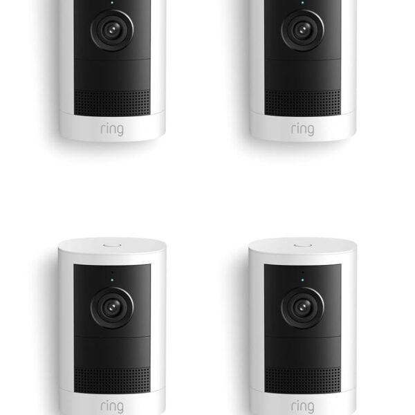 Cámara para exteriores inalámbrica Ring (último modelo): seguridad de casa/negocio, video de gran angular Retinal 2K, zo