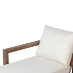 Sofá Seccional para Patio Christopher Knight Home 388137 en Forma de L Madera de Acacia 3 Plazas Beige y Marrón