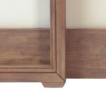 Sofá Seccional para Patio Christopher Knight Home 388137 en Forma de L Madera de Acacia 3 Plazas Beige y Marrón