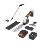 Cortasetos Inalámbrico WORX WG801.4 20V 2 en 1 Cizalla de Césped 4 Pulgadas Recortadora de Arbustos 8 Pulgadas