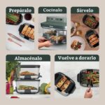 Ninja Crispi DualZone - Freidora de aire de vidrio 6 en 1 | Con recipientes y tapas no tóxicos, 2 recipientes de 4 cuart