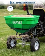 Esparcidor de Remolque GarveeTech 9WX-asJ-ktakabGSFJ5N-ew 125 Libras Ancho de Distribución 9.8 Pies 30 Ajustes de Flujo