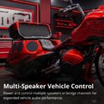 Amplificador de Audio para Automóvil CIARE C4A300 4 Canales 300W Clase D Rango Completo Estéreo 2 Ohmios Puente 4 Ohmios