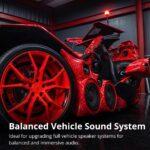 Amplificador de Audio para Automóvil CIARE C4A300 4 Canales 300W Clase D Rango Completo Estéreo 2 Ohmios Puente 4 Ohmios