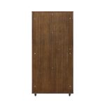 Gabinete para Gatos Christopher Knight Home Basia Modelo 389568 Madera de Caucho Multinivel con Ruedas Acabado Brown Oak
