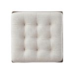 Ottoman Cama para Gato Christopher Knight Home Letitia 389567 Madera de Caucho Cojín Tapizado Acabado Nogal