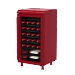 Frigidaire, 3.0 cu ft, 87 Can/26 Bottle Retro Cooler, Wine/Beverage Center Fridge, Built-in Bar Top, Fluted Glass Door