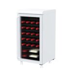 Frigidaire, 3.0 cu ft, 87 Can/26 Bottle Retro Cooler, Wine/Beverage Center Fridge, Built-in Bar Top, Fluted Glass Door
