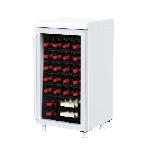 Frigidaire, 3.0 cu ft, 87 Can/26 Bottle Retro Cooler, Wine/Beverage Center Fridge, Built-in Bar Top, Fluted Glass Door