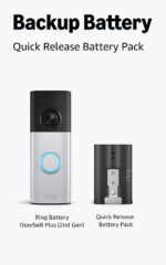 Videotimbre Inalámbrico Ring Plus 2da Generación Níquel Plateado con Batería Fácilmente Desmontable
