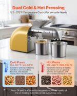 VEVOR Oil Press Machine, 11 LBS/H Capacity, Oil Extractor Machine, Automatic Electric Oil Maker for Home Commercial Use,