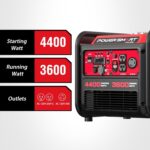 Generador Inversor PowerSmart DL5040C 4400W Gasolina Rojo con Sensor de CO
