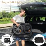 Remolque para Bicicleta Yafylly Modelo F-TC-BLA para Perros Pequeños y Medianos Ruedas 16 Pulgadas Enganche Universal Ne