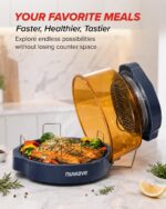 Nuwave Pro Plus 2 - Horno freidora de aire, convección de encimera infrarroja, sin descongelar, sin precalentamiento, ca