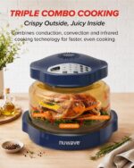 Nuwave Pro Plus 2 - Horno freidora de aire, convección de encimera infrarroja, sin descongelar, sin precalentamiento, ca