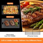 Parrilla de Gas Propano Kismile BA0031B 3 Quemadores 34000 BTU Acero Inoxidable con Quemador Lateral