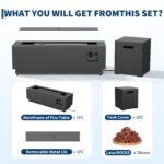 Fogonero para Exterior Garvee bbF-oiQk4Ko-PZVt3DY-z Mesa de Fuego a Gas 50000 BTU con Caja para Tanque Oculta Tapa Remov
