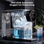 Antarctic Star Nugget Ice Maker Encimera Gen 2, máquina de hielo portátil autolimpiante, 33 libras/24 horas, tanque de a