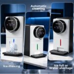Antarctic Star Nugget Ice Maker Encimera Gen 2, máquina de hielo portátil autolimpiante, 33 libras/24 horas, tanque de a