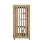 Cabinete Gabinete para Gatos Merax RY00836 Cat Enclosure 3 Niveles con Ruedas 23.62 x 23.82 x 49.21 pulgadas Acabado Nat