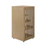 Cabinete Gabinete para Gatos Merax RY00836 Cat Enclosure 3 Niveles con Ruedas 23.62 x 23.82 x 49.21 pulgadas Acabado Nat