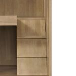 Cabinete Gabinete para Gatos Merax RY00836 Cat Enclosure 3 Niveles con Ruedas 23.62 x 23.82 x 49.21 pulgadas Acabado Nat
