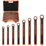 KLEIN TOOLS 47140INS - Juego de llaves aisladas de extremo de caja, clasificación de 1000 V, certificado ASTM F1505, com