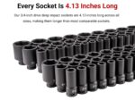 Juego de Llaves de Impacto TEKTON SID93002 3/4 Pulgadas 21 Piezas