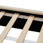 Cama de Plataforma Tapizada Christopher Knight Home Modelo 392326 Queen con Cuevas para Gatos Iluminación LED Terciopelo