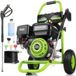 Lavadora a Presión de Gas Steupoek VC-VG-YG0040_G40_US 4000PSI 4GPM 212CC 7.0HP Ruedas de 9 Pulgadas Manguera de 25 Pies