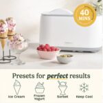 Cuisinart Freeze Ease - Máquina automática de helados de 1 cuarto de galón, máquina automática de helados, yogur helado