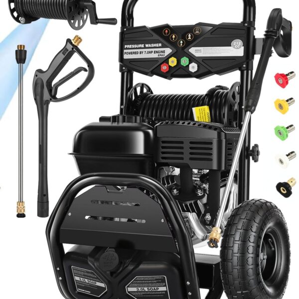 Lavadora a Presión Steupoek STE39X 4200 PSI 4.0 GPM Motor a Gasolina 212cc con Manguera de 25 Pies