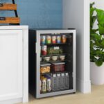 KoolMore Refrigerador de bebidas de 20 pulgadas, refrigerador de 4.5 pies cúbicos, refrigerador de bebidas con puerta de