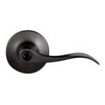 Design House Stratford 6-Way Universal Privacy Bed and Bath Door Lever 12-Pack, Matte Black, ANSI Grade 3, 191478