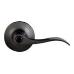 Design House Stratford 6-Way Universal Privacy Bed and Bath Door Lever 12-Pack, Matte Black, ANSI Grade 3, 191478