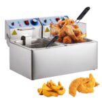 Garvee Professional Dual Tank Electric Deep Fryer for Home & Restaurant – 20L Capacity, Stainless Steel, Adjustable Ther