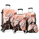Set de Maletas World Traveler WT9305-4-FLIGHT Polycarbonato 4 Piezas Spinner Expandible con Cerradura TSA Colección Flig