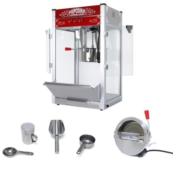 Trygoal Commercial Popcorn Machine, 16 Oz Kettle, 1440 W Countertop Popcorn Maker, Theater Style Popper with 3-Switch Co