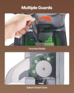 VEVOR Exprimidor de naranja comercial, extractor de exprimidor de masticación lenta, exprimidor eléctrico de jugo de nar
