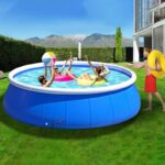 Piscina Inflable GDFStudio 348929 12 Pies Azul PVC 1800 Galones