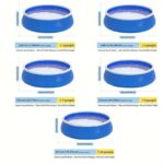 Piscina Inflable GDFStudio 348929 12 Pies Azul PVC 1800 Galones