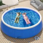 Piscina Inflable GDFStudio 348929 12 Pies Azul PVC 1800 Galones