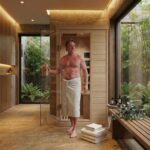Sauna Infrarrojo Garvee Dni-bSadwSVKdkrQwCC0w para 1-2 Personas 1200W Madera de Hemlock Canadiense Low EMF Puerta de Vid