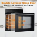 24" Built-In Electric Convection Wall Oven – 3000W, 2.5 Cu. Ft. Capacity, 3 Cooking Functions, Touch Control, Timer & ET