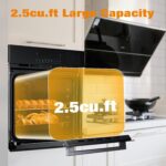 24" Built-In Electric Convection Wall Oven – 3000W, 2.5 Cu. Ft. Capacity, 3 Cooking Functions, Touch Control, Timer & ET