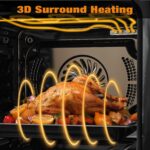 24" Built-In Electric Convection Wall Oven – 3000W, 2.5 Cu. Ft. Capacity, 3 Cooking Functions, Touch Control, Timer & ET