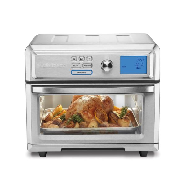 Cuisinart Air Fryer Toaster Oven, Digital Display, 1800 Watt Air Fryer Toaster Oven Combo with Adjustable Temperature an
