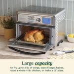 Cuisinart Air Fryer Toaster Oven, Digital Display, 1800 Watt Air Fryer Toaster Oven Combo with Adjustable Temperature an