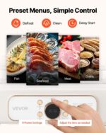 VEVOR Vaporizador eléctrico de alimentos de 10.6 cuartos de galón de vidrio con bandejas de acero inoxidable de 3 nivele